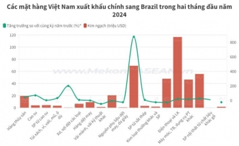 Thương mại Việt Nam – Brazil tăng 39% trong hai tháng đầu năm 2024