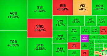 VN-Index tiếp đà hưng phấn, TCB bùng nổ sau tin tăng vốn gấp đôi