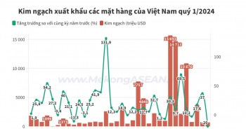 Việt Nam xuất siêu hơn 8 tỷ USD hàng hóa trong quý 1/2024