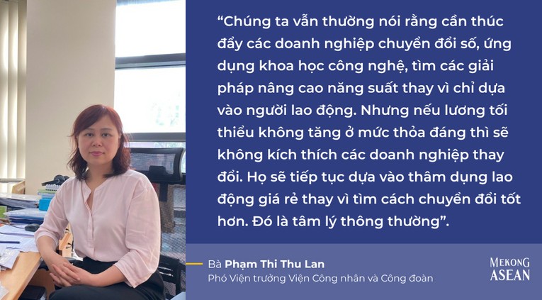 Cách tính lương tối thiểu đang tụt hậu so với mức sống người lao động