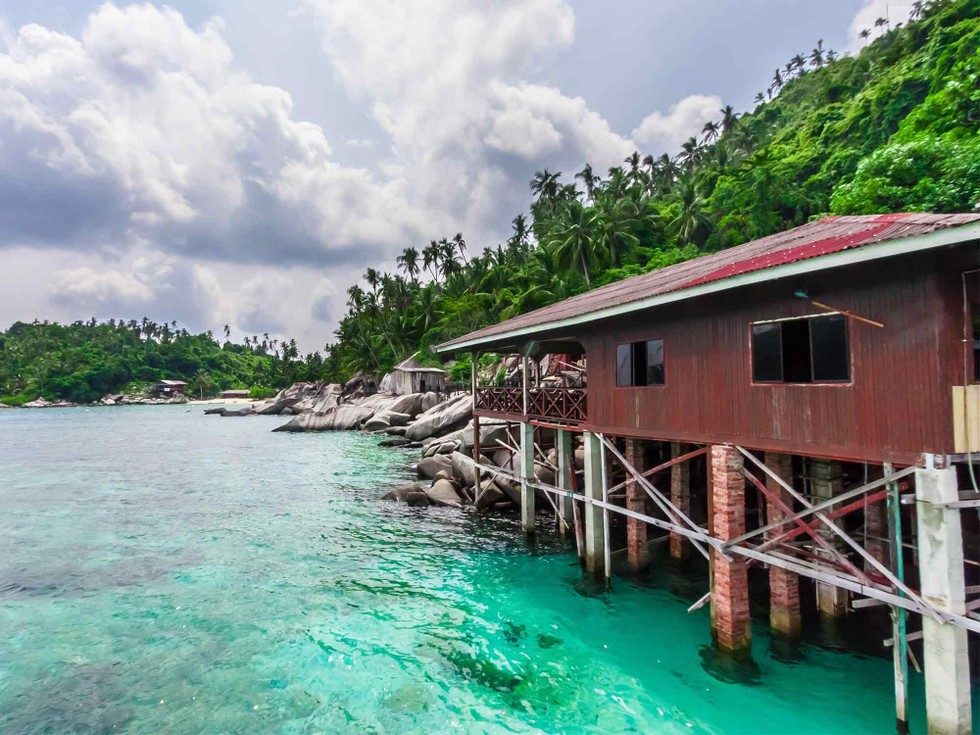 B&atilde;i biển Pulau Aur tr&ecirc;n đảo Rawa, Johor Bahru, Malaysia. Ảnh: Malaysia Airlines