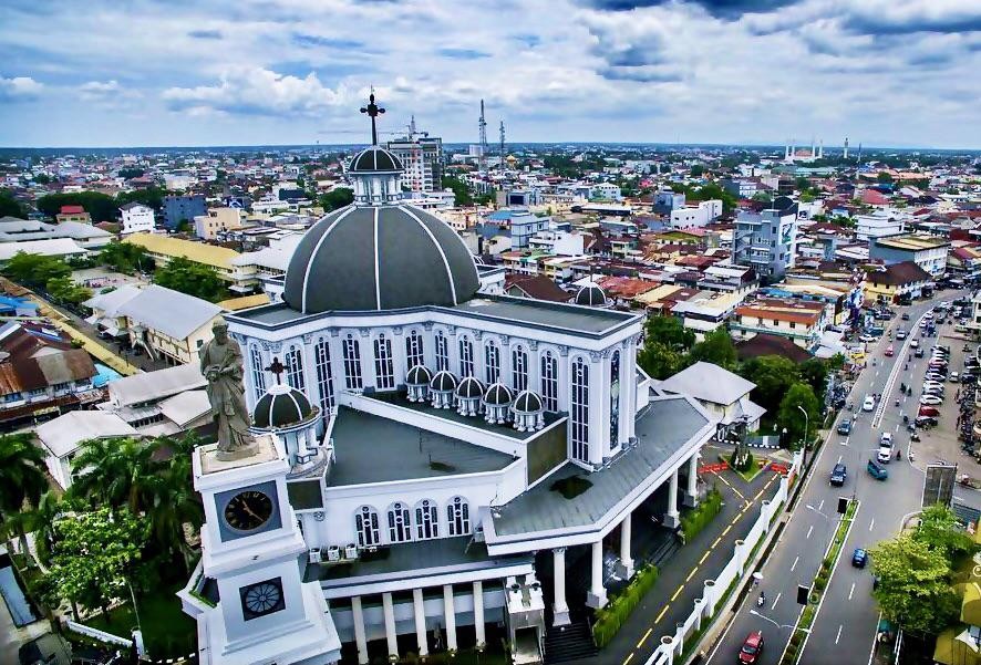 Một g&oacute;c th&agrave;nh phố Pontianak, T&acirc;y Kalimantan, Indonesia. Ảnh: Amockdfw89/Reddit