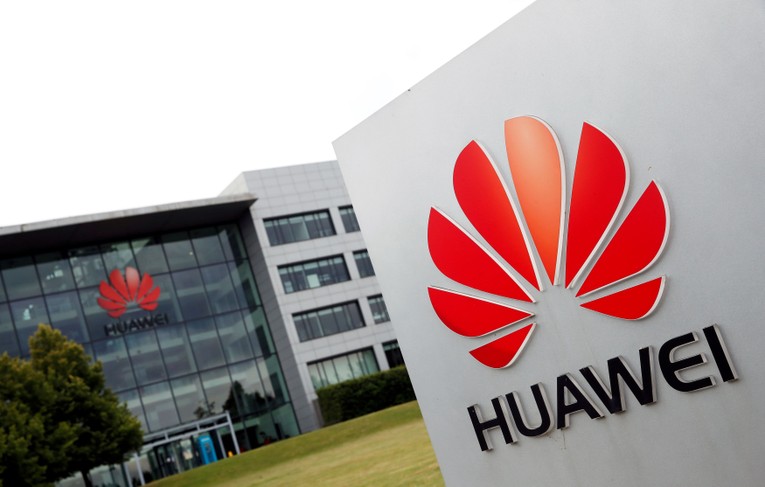 Trụ sở Huawei tại Reading, Berkshire, Anh th&aacute;ng 7/2020. Ảnh: Reuters