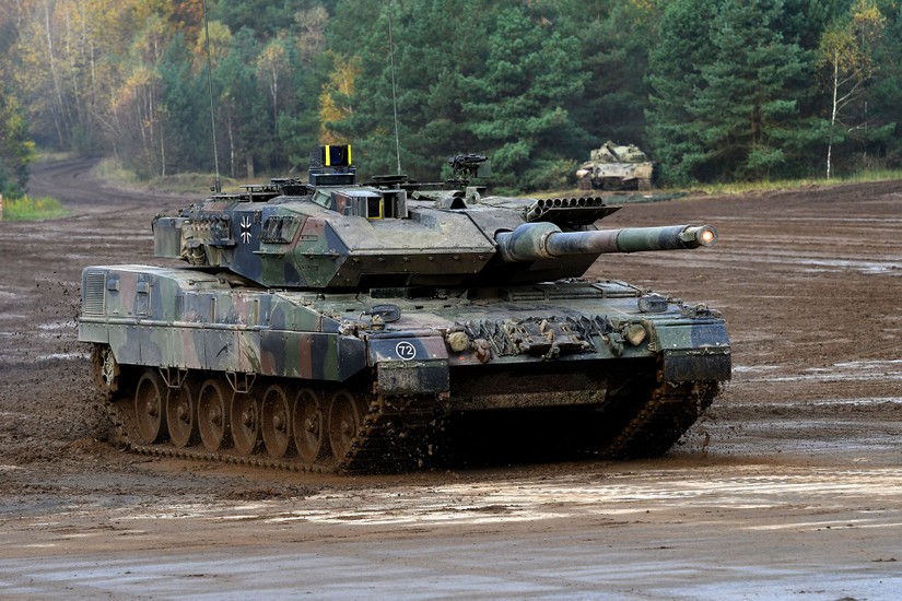 Xe tăng Leopard 2 của qu&acirc;n đội Đức. Ảnh: Patrick Stollarz/AFP/Getty Images