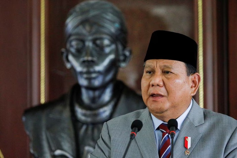 Bộ trưởng Quốc ph&ograve;ng Indonesia Prabowo Subianto l&agrave; một trong 3 ứng vi&ecirc;n tranh cử tổng thống năm 2024. Ảnh: Reuters