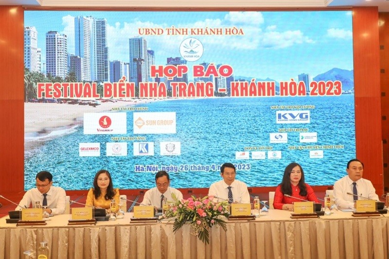 Họp b&aacute;o c&ocirc;ng bố Festival Biển Nha Trang &ndash; Kh&aacute;nh Ho&agrave; 2023. Ảnh: Khanhhoa.gov