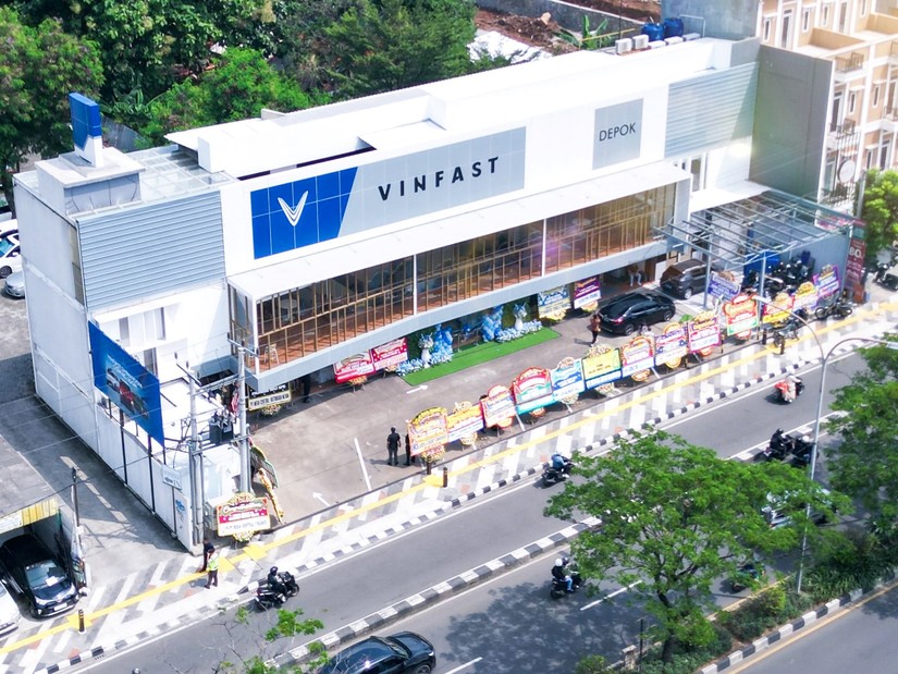Cửa h&agrave;ng đại l&yacute; VinFast đầu ti&ecirc;n tại th&agrave;nh phố Depok, Indonesia. Nguồn: VinFast.