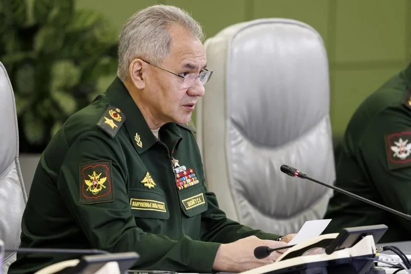 Bộ trưởng Quốc ph&ograve;ng Nga Sergey Shoigu. Ảnh: AP