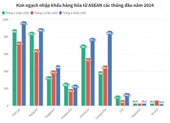 Thái Lan là thị trường nhập khẩu lớn nhất của Việt Nam trong khối ASEAN