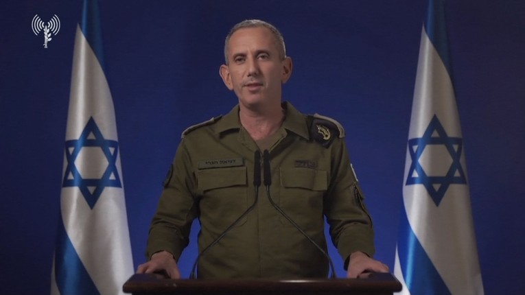 Người ph&aacute;t ng&ocirc;n Lực lượng Ph&ograve;ng vệ Israel (IDF) Daniel Hagari. Ảnh: IDF