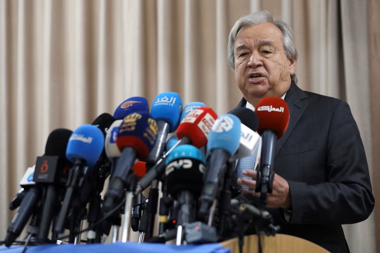 Tổng thư k&yacute; Li&ecirc;n Hợp Quốc Antonio Guterres. Ảnh: Reuters