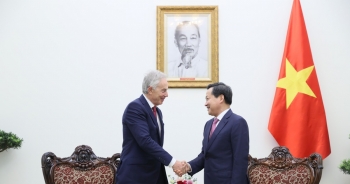 Phó Thủ tướng Lê Minh Khái tiếp cựu Thủ tướng Anh Tony Blair