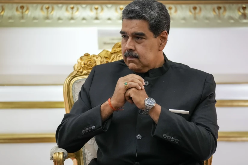 Tổng thống Venezuela Nicol&aacute;s Maduro. Ảnh: AP