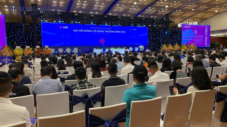 To&agrave;n cảnh ĐHĐCĐ thường ni&ecirc;n 2024 MB. Ảnh: Thu Trang/Mekong ASEAN