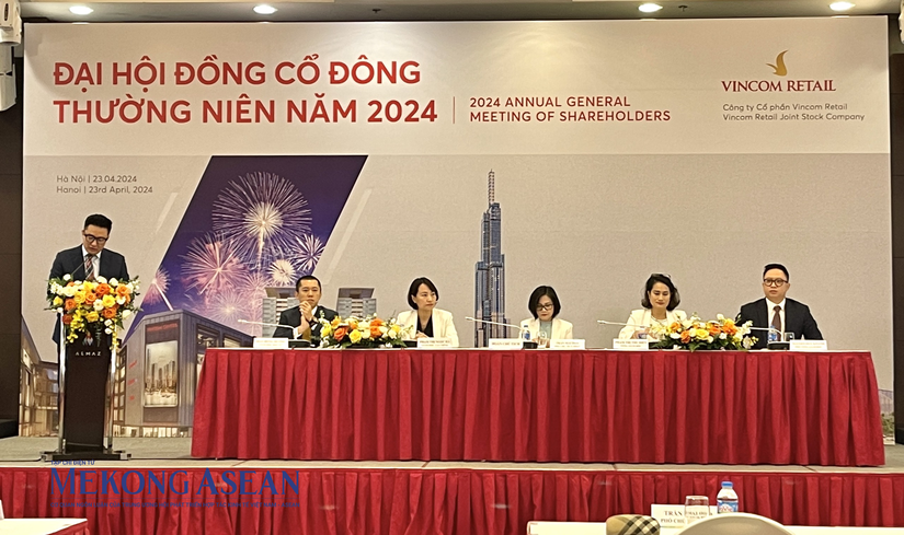 ĐHĐCĐ thường ni&ecirc;n Vincom Retail năm 2024. Ảnh: Thảo Ng&acirc;n - Mekong ASEAN.