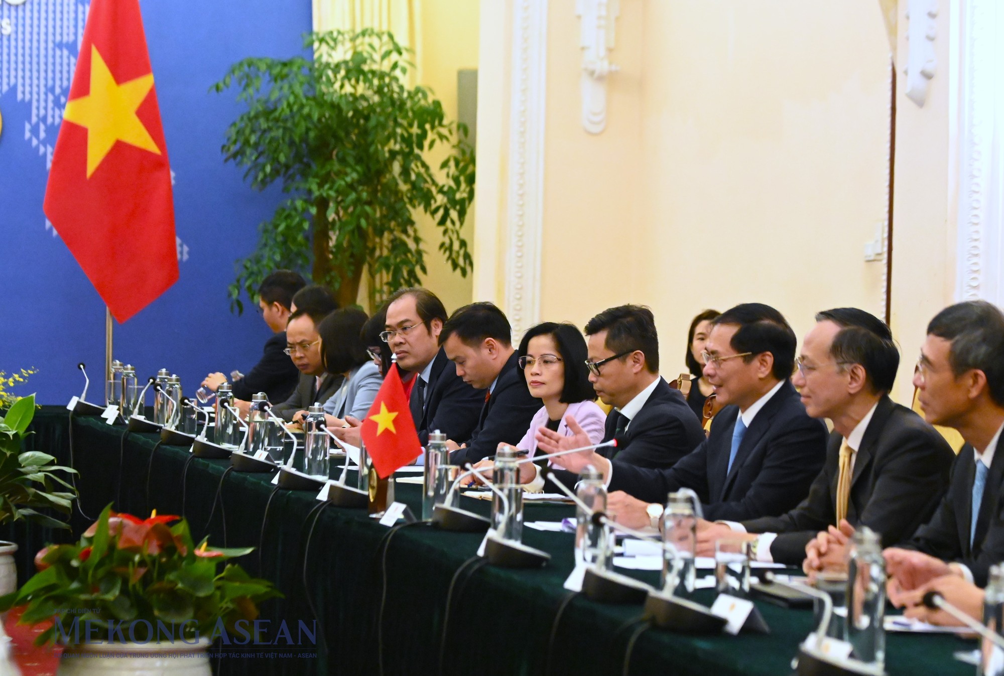 Đo&agrave;n đại biểu Việt Nam tại cuộc họp. Ảnh: Đỗ Thảo - Mekong ASEAN