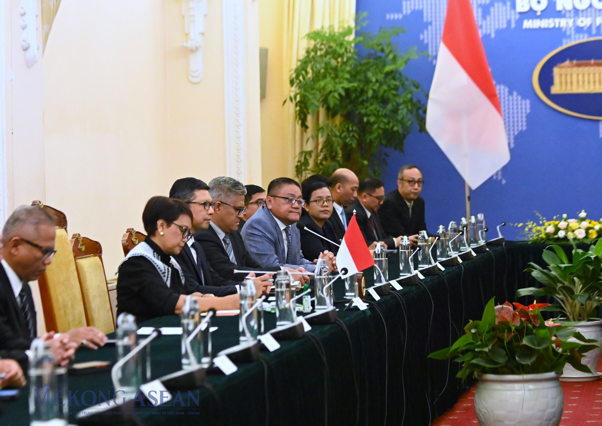 Đo&agrave;n đại biểu Indonesia tại cuộc họp. Ảnh: Đỗ Thảo - Mekong ASEAN