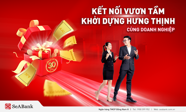 SeABank tung hàng loạt ưu đãi nhân dịp kỷ niệm 30 năm thành lập