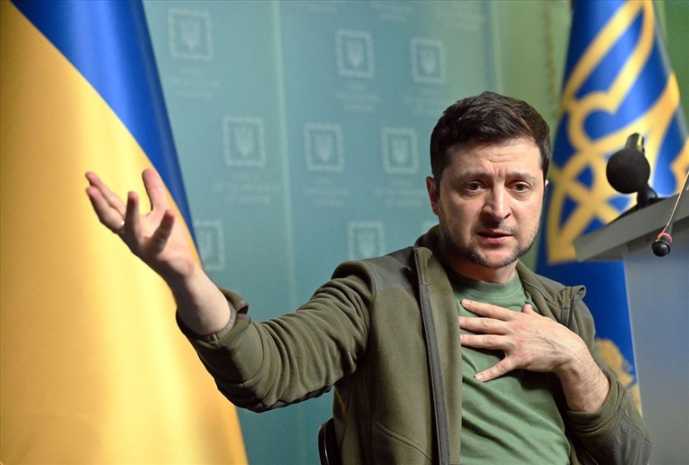 Tổng thống Ukraine Volodymyr Zelensky. Ảnh: AFP