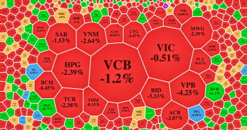 Lực cầu mất hút khiến VN-Index mất 22 điểm, cổ phiếu thuỷ sản ngược dòng