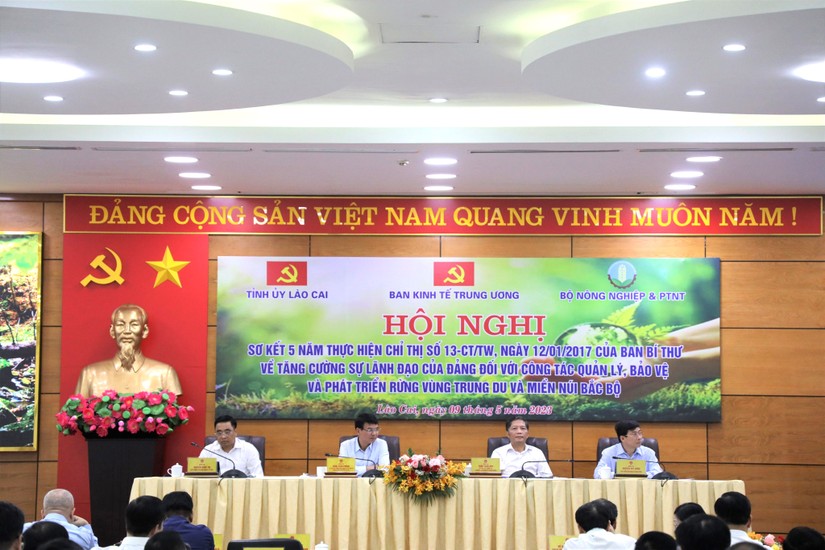 Hội nghị sơ kết 5 năm thực hiện Chỉ thị số 13-CT/TW về tăng cường sự l&atilde;nh đạo của Đảng đối với c&ocirc;ng t&aacute;c quản l&yacute;, bảo vệ v&agrave; ph&aacute;t triển rừng v&ugrave;ng Trung du v&agrave; miền n&uacute;i Bắc Bộ.