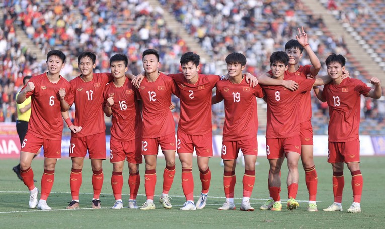 Thắng thuyết phục Myanmar, U22 Việt Nam gi&agrave;nh huy chương đồng SEA Games 32.