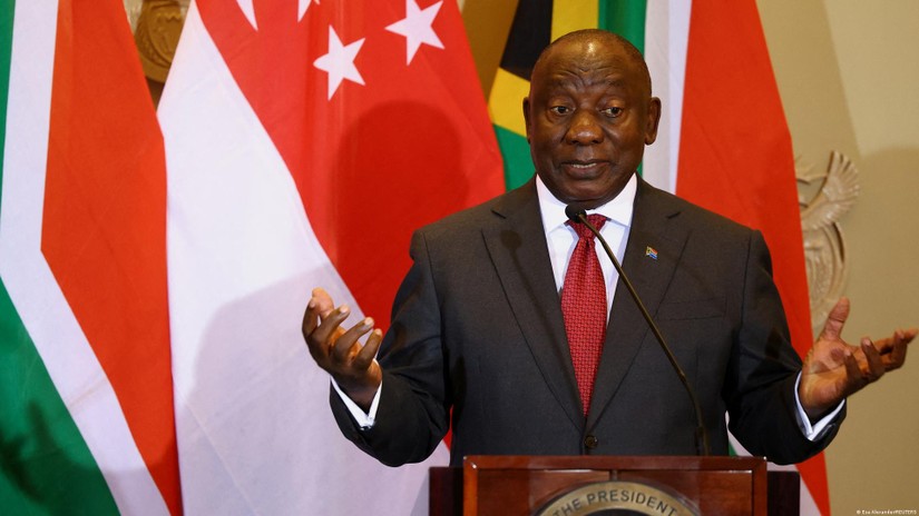 Tổng thống Nam Phi Cyril Ramaphosa. Ảnh: DW