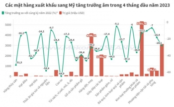 30/36 mặt hàng xuất khẩu sang Mỹ tăng trưởng âm