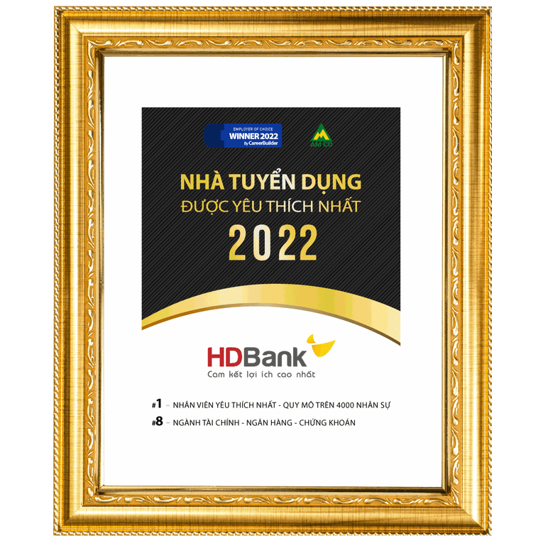 HDBank được vinh danh Top 1 Nhà tuyển dụng được yêu thích nhất trên thị trường