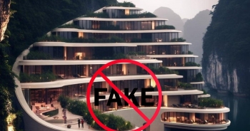 Quảng Ninh bác hình ảnh giả mạo khách sạn xây trong núi đá giữa Vịnh Hạ Long