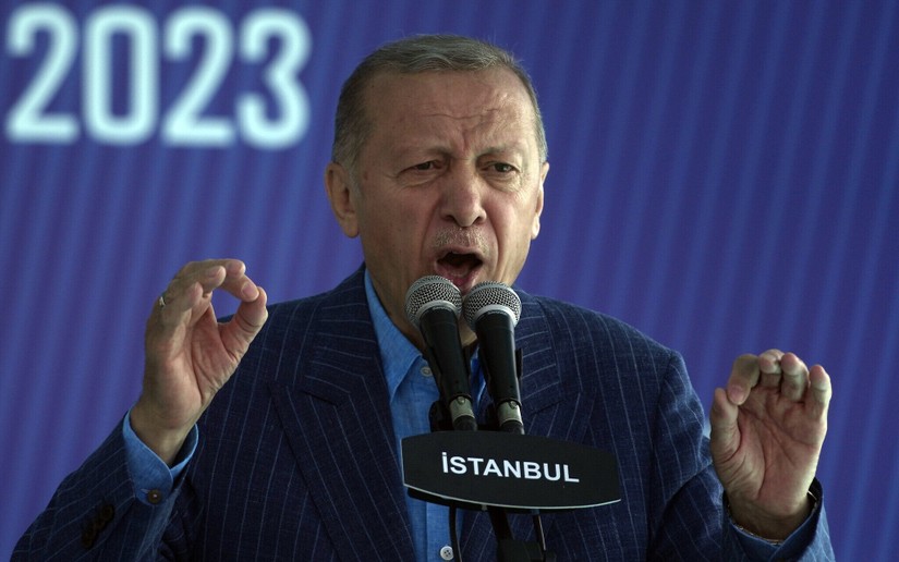 Tổng thống Thổ Nhĩ Kỳ Recep Tayyip Erdogan. Ảnh: AP