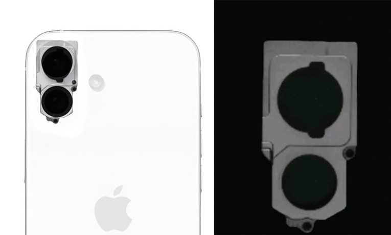 Nguy&ecirc;n mẫu iPhone 16 nhiều khả năng c&oacute; thiết kế camera đặt dọc. Ảnh: Theo Majin Bu.