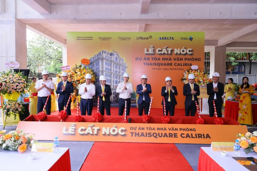 Lễ cất n&oacute;c dự &aacute;n To&agrave; nh&agrave; Văn ph&ograve;ng Thaisquare Caliria