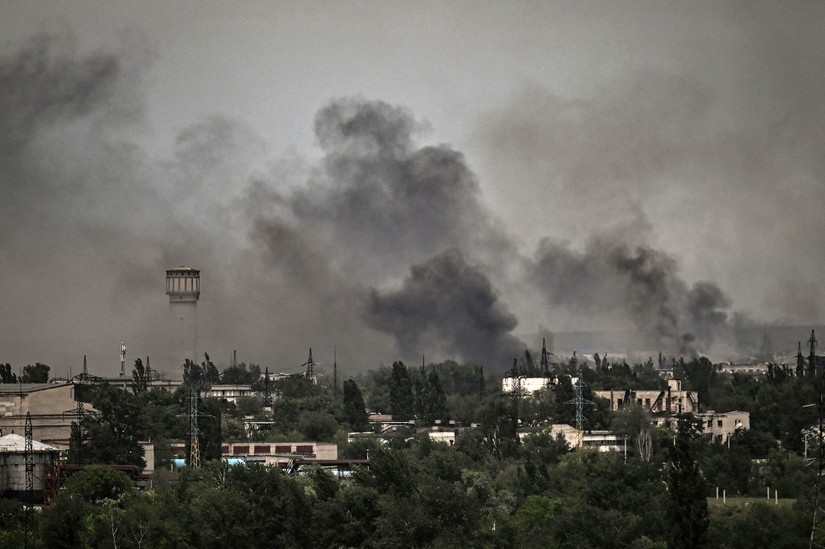 Khung cảnh th&agrave;nh phố Severodonetsk, v&ugrave;ng Donbass h&ocirc;m 2/6. Ảnh: AFP