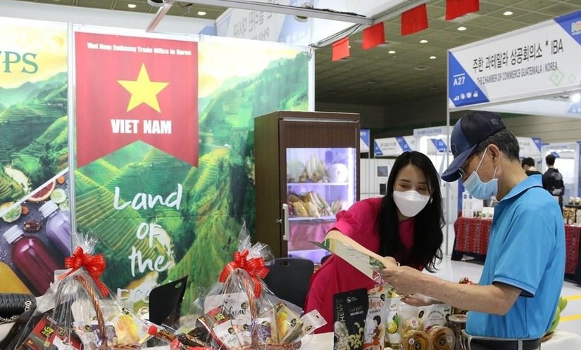 N&ocirc;ng sản Việt tham gia hội chợ H&agrave;n Quốc 2021.