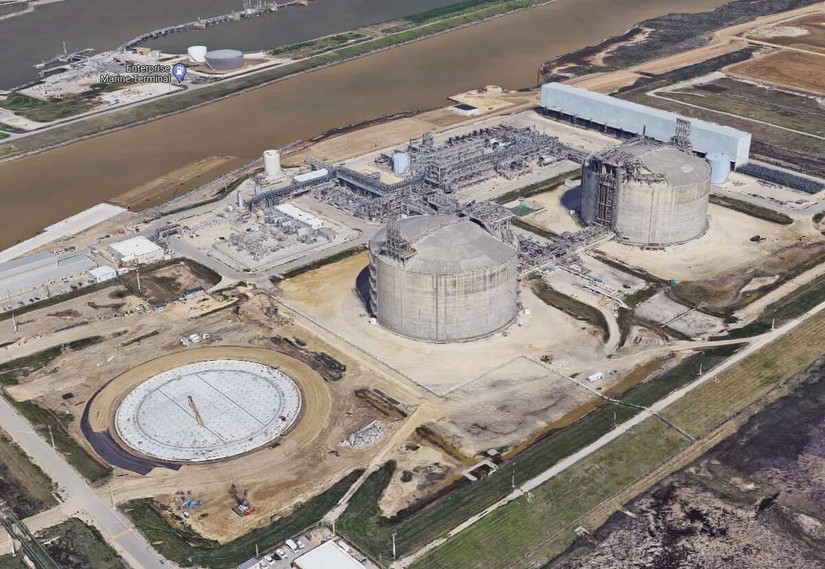 Cơ sở sản xuất kh&iacute; đốt của Freeport LNG tại Texas. Ảnh: Google Map