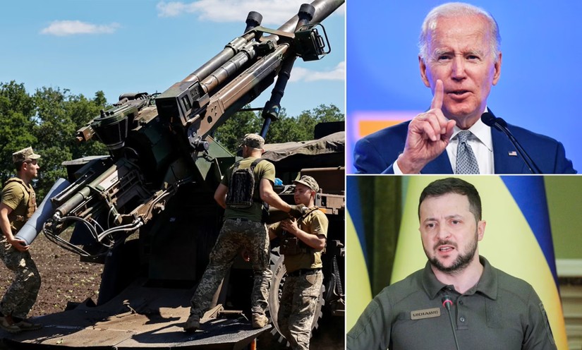 Tổng thống Mỹ Joe Biden đ&atilde; điện đ&agrave;m với người đồng cấp Ukraine Volodymyr Zelensky. Ảnh: Daily Mail