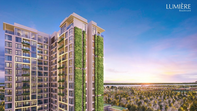 LUMI&Egrave;RE Boulevard dự &aacute;n c&oacute; kiến tr&uacute;c xanh 3D h&agrave;ng đầu Việt Nam được ph&aacute;t triển bởi Masterise Homes tại tr&aacute;i tim đ&ocirc; thị Vinhomes Grand Park