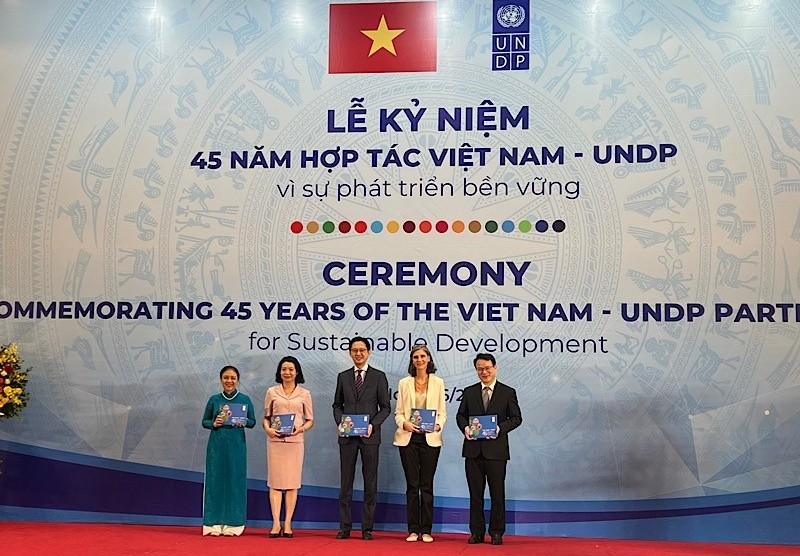 Lễ kỷ niệm 45 năm quan hệ đối t&aacute;c Việt Nam &ndash; UNDP. Ảnh: TTXVN.