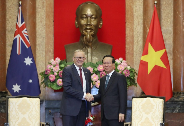 Tổng B&iacute; thư Nguyễn Ph&uacute; Trọng tiếp Thủ tướng Australia Anthony Albanese ảnh 2