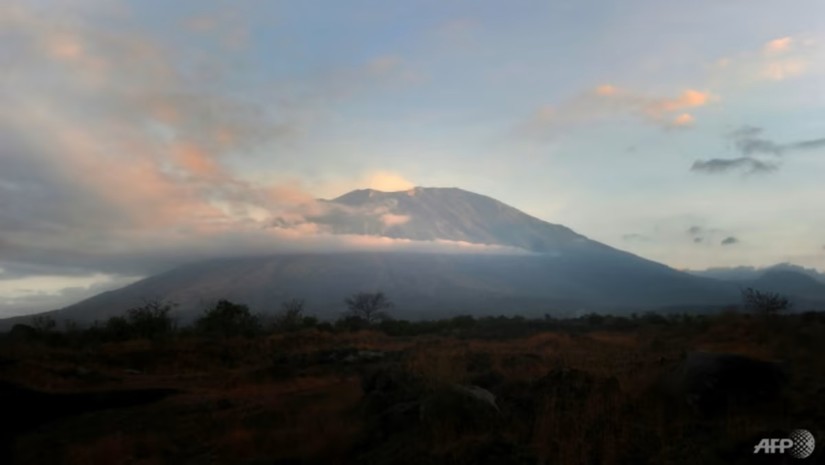 N&uacute;i lửa Agung l&agrave; đỉnh n&uacute;i cao nhất ở Bali, Indonesia. Ảnh: AFP