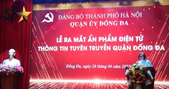 Ra mắt ấn phẩm điện tử &apos;Thông tin tuyên truyền quận Đống Đa&apos;