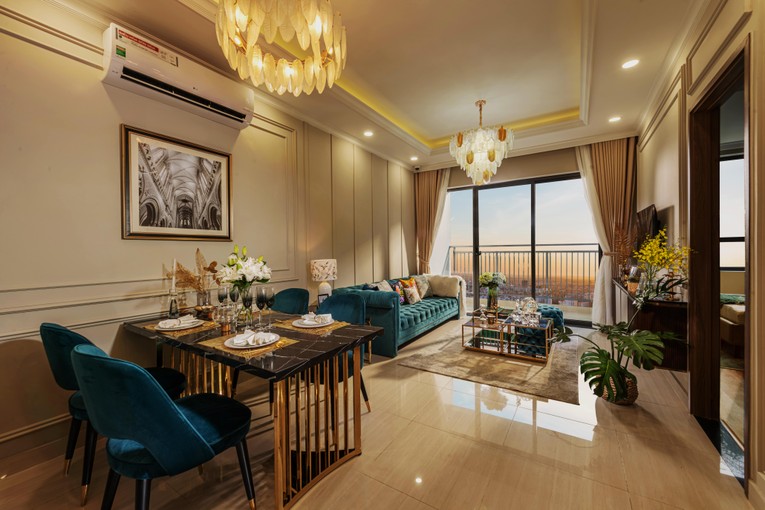 Kh&ocirc;ng gian ngập tr&agrave;n &aacute;nh s&aacute;ng, khơi nguồn cảm hứng của căn hộ Hanoi Melody Residences