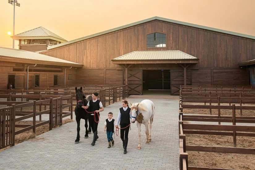 Vinpearl Horse Academy Vũ Y&ecirc;n c&oacute; những chương tr&igrave;nh đ&agrave;o tạo b&agrave;i bản gi&uacute;p học vi&ecirc;n, cư d&acirc;n Vinhomes Royal Island r&egrave;n luyện thể lực, tr&iacute; lực th&ocirc;ng qua bộ m&ocirc;n thể thao cưỡi ngựa.