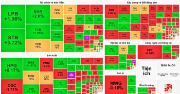 Tiếp tục bị bán mạnh về chiều, chuỗi tăng điểm của VN-Index bị chặn đứng