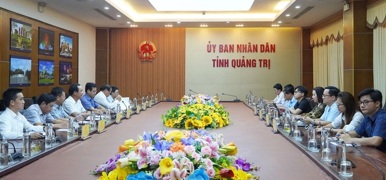 To&agrave;n cảnh buổi l&agrave;m việc. Ảnh: Quangtri.gov.