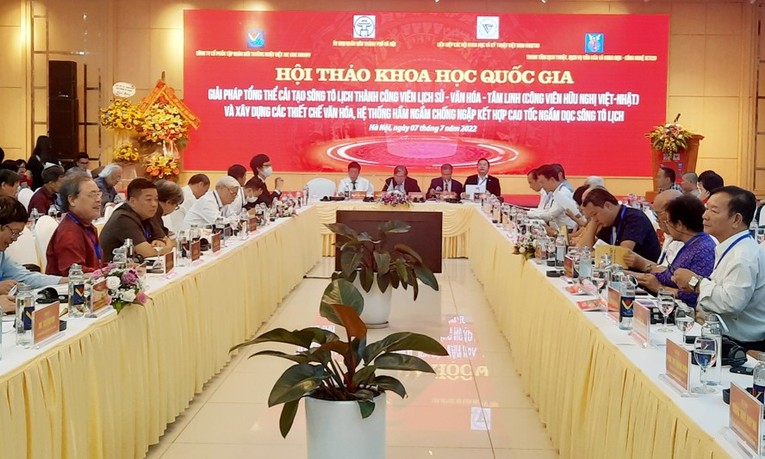 Hội thảo khoa học quốc gia &amp;amp;amp;quot;Giải ph&aacute;p tổng thể cải tạo s&ocirc;ng T&ocirc; Lịch th&agrave;nh c&ocirc;ng vi&ecirc;n lịch sử - văn h&oacute;a - t&acirc;m linh (C&ocirc;ng vi&ecirc;n Hữu nghị Việt - Nhật) v&agrave; c&aacute;c thiết chế văn h&oacute;a, hệ thống hầm ngầm chống ngập kết hợp cao tốc ngầm dọc s&ocirc;ng T&ocirc; Lịch&amp;amp;amp;quot;.