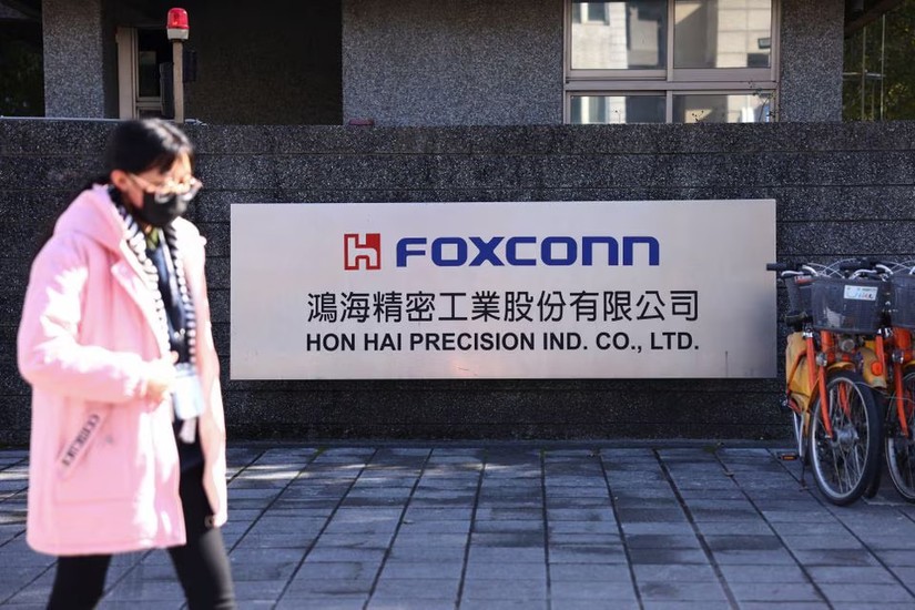 T&ograve;a nh&agrave; Foxconn tại T&acirc;n Bắc, Đ&agrave;i Loan. Ảnh: Reuters