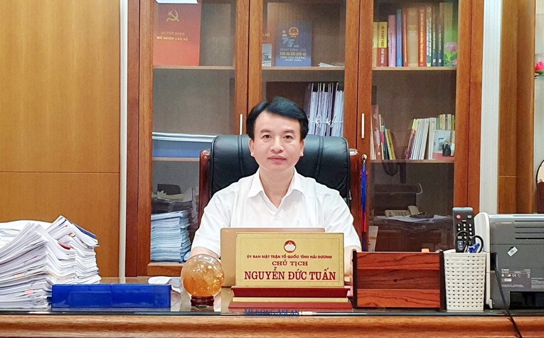 &Ocirc;ng Nguyễn Đức Tuấn, Ủy vi&ecirc;n Ban Thường vụ Tỉnh ủy, Chủ tịch Ủy ban MTTQ Việt Nam tỉnh Hải Dương.