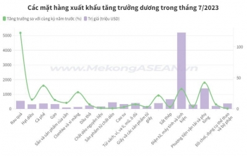 7 mặt hàng xuất khẩu tỷ USD trong tháng 7/2023